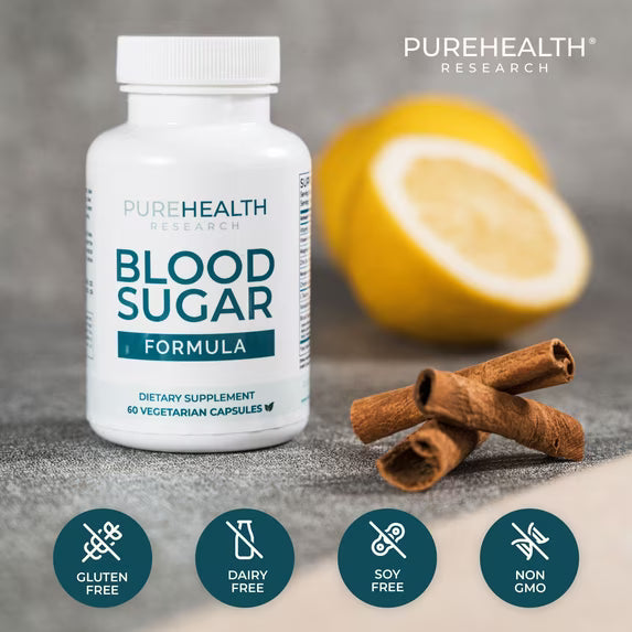 PureHealth Blood Sugar Formula Supplement 60 Capsules