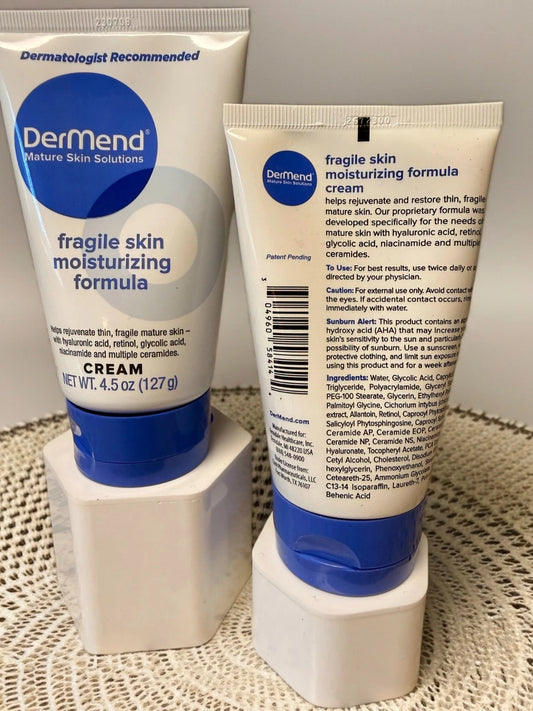 DerMend Fragile Skin Moisturizing Formula Cream 4.5 Oz – Moisturizing Body Cream