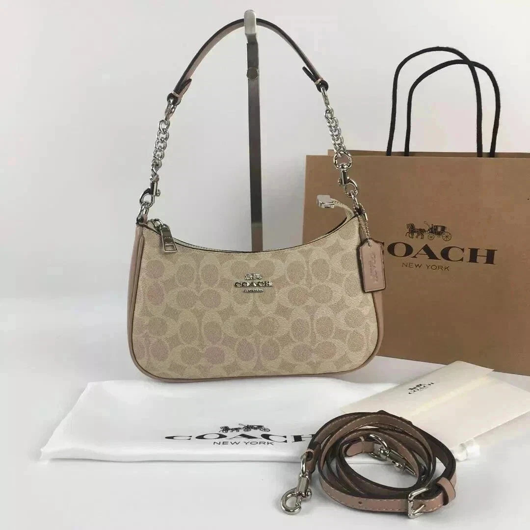 Coach Teri Shoulder Bag Signature Canvas CV933 NWT